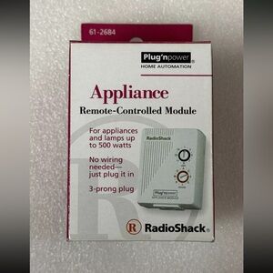 Radio Shack Plug’n Power Heavy-Duty Appliance Module, 500 Watts, Works On X10.